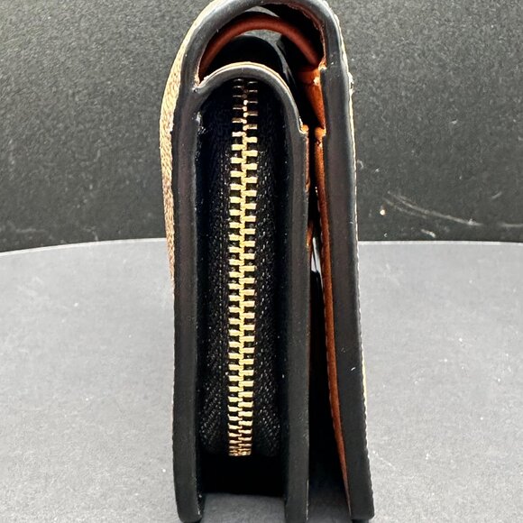 Coach Brown Wallet with Colorful Astronaut Dinosaur 🦖 Design - Picture 4 of 7